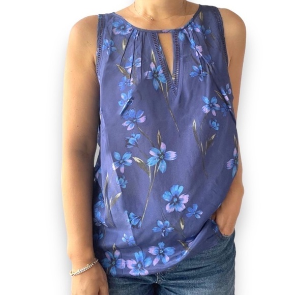Anthropologie | GREYLIN | Rhea 100% Silk Crepe Blouse | Anthro | Floral | Small - Picture 1 of 8